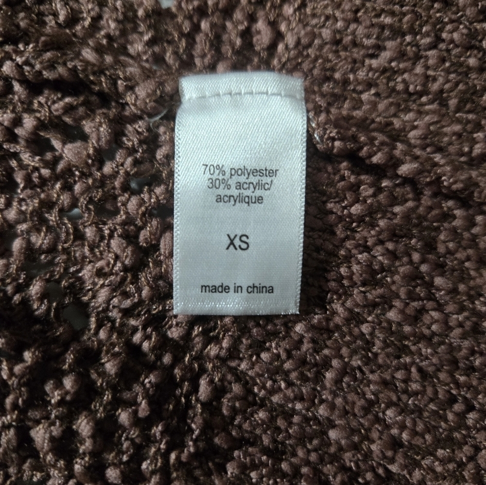 MAURICES NWT Women's Brown Knit Sweater Cardigan.Size XS - Picture 4 of 7